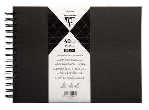 Clairefontaine Album personalisieren 40Bl sw 27x20