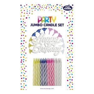 Clairefontaine Set mit 24 Geburtstagskerzen
