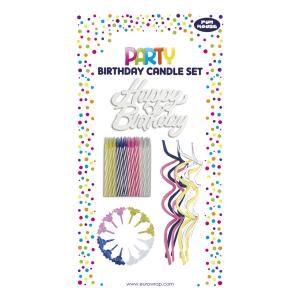 Clairefontaine Set mit 37 Geburtstagskerzen