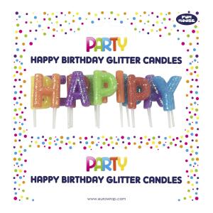 Exacompta Kerzen Glitter Happy Birthday