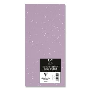 Clairefontaine Seide Packung 6 Bl 50x70 lilas/foil