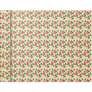 Clairefontaine Tiny Rolls 80g 5x0,35m Rote Blumen