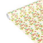 Clairefontaine Tiny Rolls 80g 5x0,35m Rote Blumen