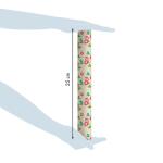 Clairefontaine Tiny Rolls 80g 5x0,35m Rote Blumen