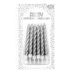Clairefontaine Set 12 Kerzen Metallic silber
