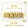 Clairefontaine Kerzen Metallic Happy Birthday gold