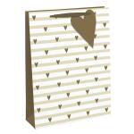 Clairefontaine Herz gestreift Tasche 26,5x14x33