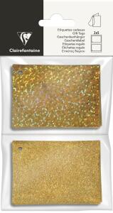 Clairefontaine Geschenketiketten holo/glitzer gd