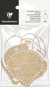 Clairefontaine Geschenketiketten kraft Weihn