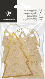 Clairefontaine Geschenketiketten kraft kaninchen