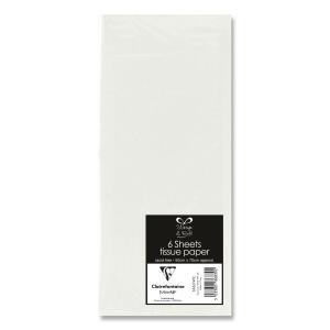 Clairefontaine Seide Packung 6 Blatt 50x70 ws