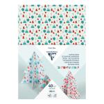 Clairefontaine Pack 40Bl Dekorkarton 25x36 Weihn