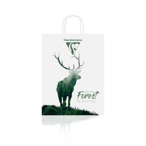 Clairefontaine Papiertasch CLFT gn Hirsch 32x15x42