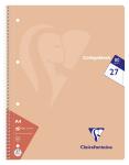 Clairefontaine Collegeblo 80 Blatt 90g Lin 27 D-Rd