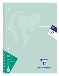 Clairefontaine Collegeblo 80 Blatt 90g Lin 27 D-Rd