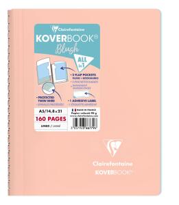 Clairefontaine Spiralblock lin KB Blush A5 kor