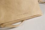 Clairefontaine FSp Ledertasche beige 23,5x2x19