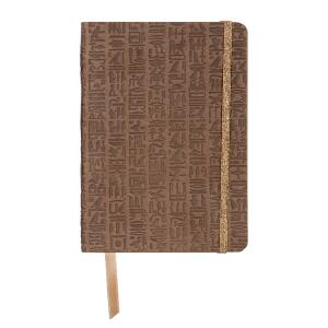 Clairefontaine Egypte Notizb A6 KLeder br blanco 72Bl