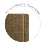 Clairefontaine Egypte Notizb A6 KLeder br blanco 72Bl