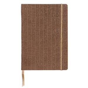 Clairefontaine Egypte Notizb A5 KLeder br blanco 72Bl