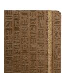 Clairefontaine Egypte Notizb A5 KLeder br blanco 72Bl