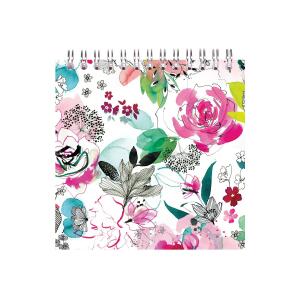 Clairefontaine Bloom Spiralbuch 12x12 50Bl bl sort