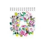 Clairefontaine Bloom Spiralbuch 12x12 50Bl bl sort