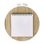 Clairefontaine Bloom Spiralbuch 12x12 50Bl bl sort