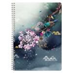 Clairefontaine CC6 Spiralheft A4 74Bl linR sort
