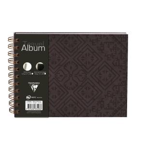 Clairefontaine Aida Reisealb A5 40S sw bl/w lin