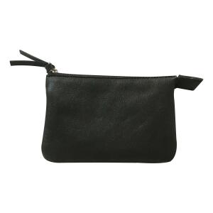 Clairefontaine Kl Tasche Leder 2F 13x9 Schwarz