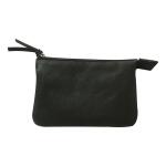Clairefontaine Kl Tasche Leder 2F 13x9 Schwarz