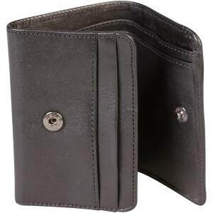 Clairefontaine Leder Brieftasche 11,5x2x8 sw