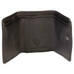 Clairefontaine Leder Brieftasche 11,5x2x8 sw