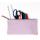 Clairefontaine Schlamper Leder 22x11 lila