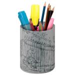 Clairefontaine Asterix3 Stifteköcher grau Ø9x11,5 cm