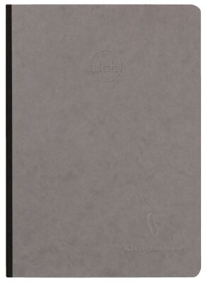 Clairefontaine Heft AgeBag A5 Leinen dot 96Bl grau