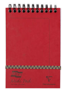 Clairefontaine Europa MidiPad 12,2x10,2 60Bl rot