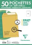 Clairefontaine Tasch Haftkl 229x324 Kraft 90g Pck 50