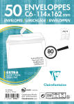 Clairefontaine Umschl Haftkl 114x162 C6 80g Pck 50