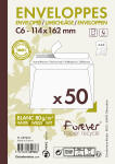 Clairefontaine Umschl 114x162 C6 FOR 80g ws Pck 50