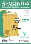 Clairefontaine Tasch Haft 162x229 C5 Kraft 90g Pck 5
