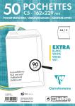 Clairefontaine Tasche Haftkl 162x229 C5 ws 90g Pck 50