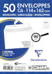 Clairefontaine Umschl Haftkl 114x162 C6 90g Pck 50