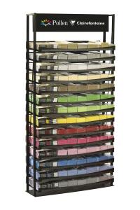 Clairefontaine Bodendisplay Metall 98x36x196 leer