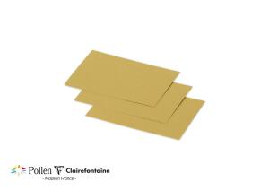 Clairefontaine Karte Mini 70x95 Pollen Gold