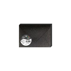 Clairefontaine Umschlag Pollen C6 120g Glit Kohle