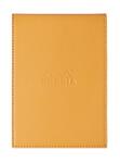 Rhodia Notizblock m Hülle kariert orange