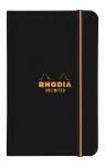 Rhodia Rhodia Notizb lin gummi 90x140 sw