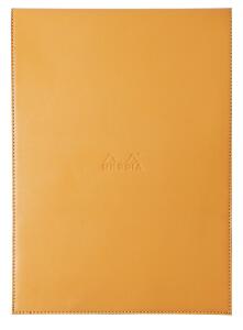 Rhodia Block mit Hülle lin 220x308 orange